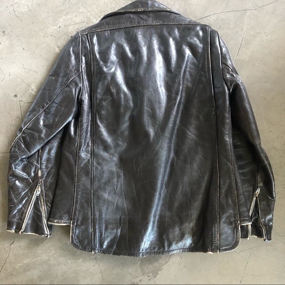Vintage leather jacket - Picture 3 of 4